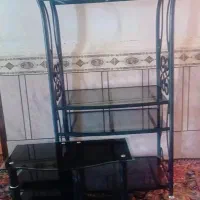 2عدد میز تلویزیون شیشه ایی