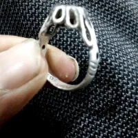 انگشتر نقره 925قدیمی مدل اشک
