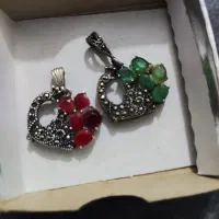 پلاک نقره شکل طاووس