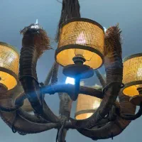 لوستر دستساز وارداتی با شاخ واقعی