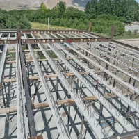 آرماتور بندی اسکلت فلزی  استخر