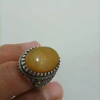 نقره با نگین شرف الشمس حکاکی شده