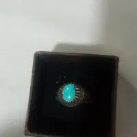 انگشتر فیروزه نیشابوری با رکاب دست ساز