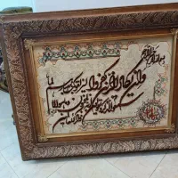 تابلو فرش دستبافت گل ابریشم