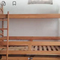 تخت چوبی دوطبقه تماما چوب روس