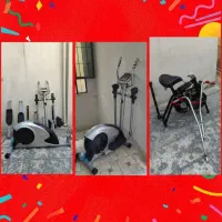 اسکی فضایی خانگی +دوچرخه ثابت خانگی دو دستگاه مجزا