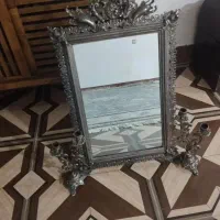 اینه شمعدان نقره ای برنجه قدیمی مال ۲۰سال پیش