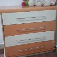 تخت نوجوان به همراه تشک و دراور