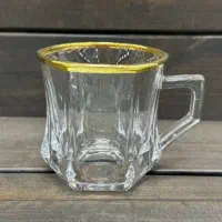 فنجان گلکسی لب طلایی