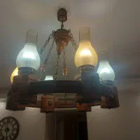 لوستر چوبی ۶ شاخه