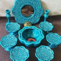 هفت سین سفالی با تنگ سفالی