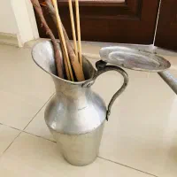 سینی و وسایل مسی عتیقه وسماور بزرگ
