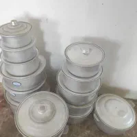 انواع قابلمه روی و سینی استیل ودبه  نو