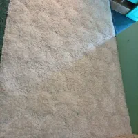 فرش فانتزی پرز بلند سفید شگی بزرگمهر