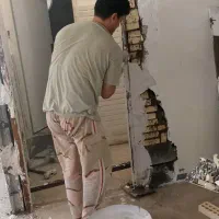 گچکاری لکه گیری گچ خورده کاری بنایی دوغاب بندکشی