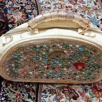 کیف مجلسی سنگ‌  کاری شده نو شیک