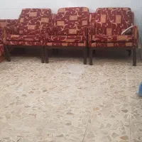 مبل بزرگ آمریکایی چوب سرخ قدیمی