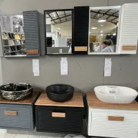 روشویی کابینتی به قیمت عمده PVC ضد آب آینه باکس