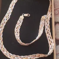 سرویس نقره ایتالیایی 3رنگ