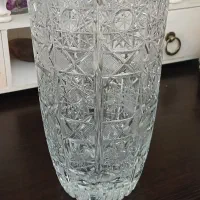 گلدان کریستال اصل چک تراش pk