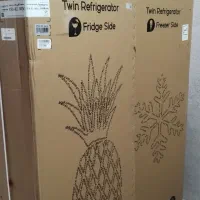 یخچال دو قلوی پاکشوما سفید رنگ داخل کارتن نو