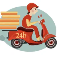 پیک موتوری برای فست فود