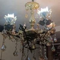 لوستر۴شاخه برنجی