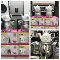 کتری قوری شیردار استیل کف چدن با ارسال