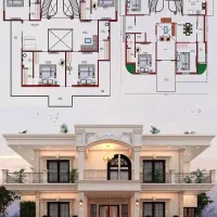 طراحی انواع نقشه ها و پلان ها مسکونی