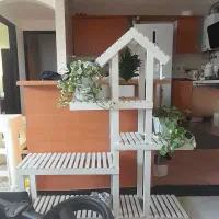 استند گل نو وسالم رنگکاری سفیدرنگ