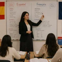 آموزش زبان فرانسه و اسپانیایی