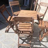میز‌و‌صندلی‌چوبی تاشو و مدل‌های مختلف