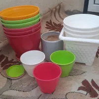 گلدان های پلاستیکی