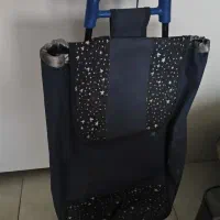 سبد چرخ خرید پارچه ای