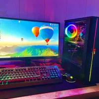 کیس کامپیوتر گیمینگ  نسل۹ i5مانیتور ۲۴ گرافیک۸