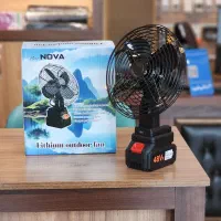 پنکه شارژی فلزی قابل حمل لیتیومی برند Nova