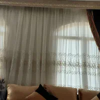 پرده حریر سفید