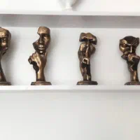 مجسمه رخ طلایی ۶ عددی|مجسمه، تندیس، ماکت|بیجار, |دیوار