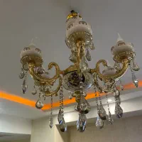 لوستر سرامیکی برنجی کلاسیک طرح فرشته