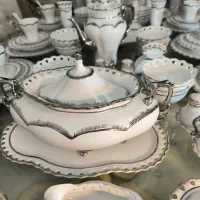 سرویس چینی خارجی کمیاب 18نفره آنتیک غذاخوری جهیزیه