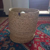 سبد حصیری دست بافت نو