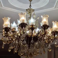 لوستر برنزی ۱۶ شعله