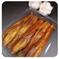 پیاز داغ بادمجان سرخ شده با روغن تازه