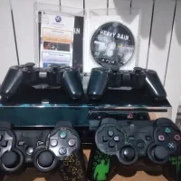 ps3+یک ترابایت حافظه فول گیم+۴ عدد دسته+دیسک