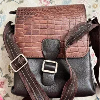 کیف دوشی مردانه چرم طبیعی