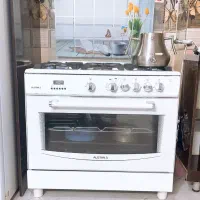 اجاق گاز فر دار اصل ایتالیایی آلیستان فر سایز بزرگ