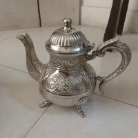 ظروف سیلور قوری ، گلاب پاش   استکان. ،شکلات خوری