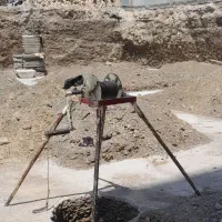 چاه کن  مغنی کندی چاها آب وفاضلاب ردلوله