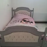 سرویس خواب دخترانه نوجوان تخت میزآرایش میز تحریر)|تخت و سرویس خواب|خمینی‌شهر, |دیوار