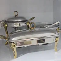 سوفله استیل نگین دار رزلند سه تیکه